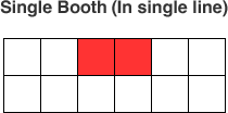 Single Booth(In single line)